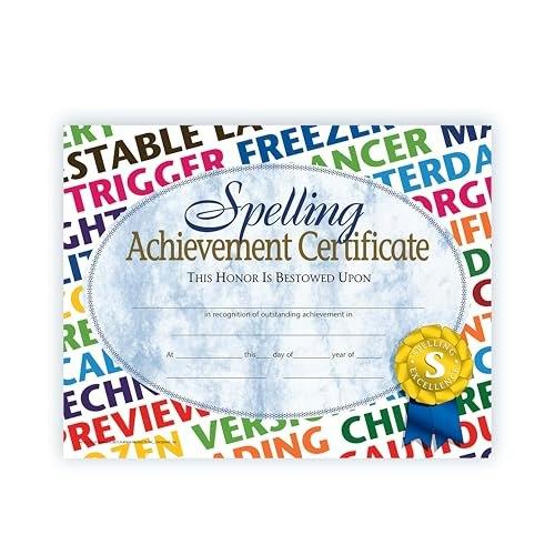 Hayes Spelling Achievement Certificates 30-Pack: $6.23 Hayes Spelling Achievement Certificates 30-Pack: $6.23