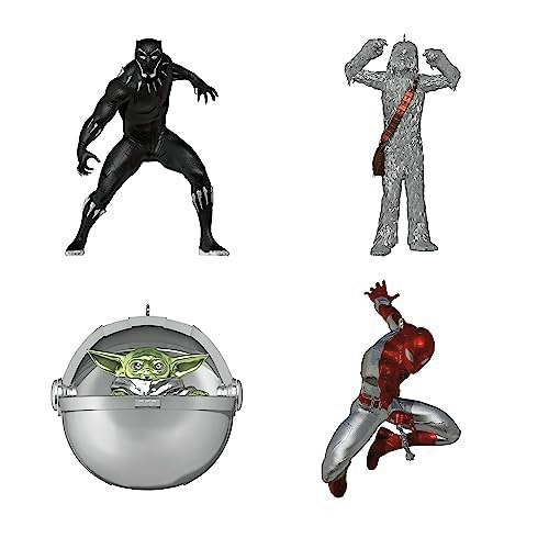 Hallmark Keepsake Disney 100 Years of Wonder Star Wars and Marvel Ornament 4-Pack: $14