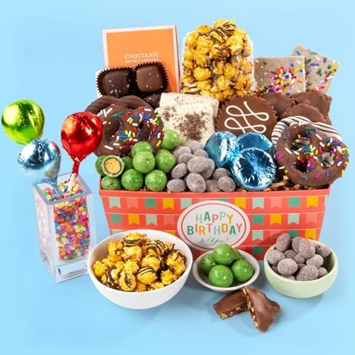 A Gift Inside Birthday Chocolate and Snack Gift Basket: $34.94 A Gift Inside Birthday Chocolate and Snack Gift Basket: $34.94
