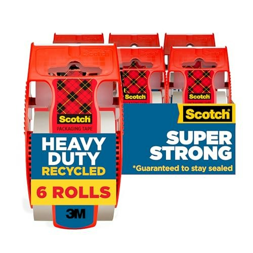 Scotch Heavy Duty Recycled Packaging Tape 6-Pack: $10.59 Scotch Heavy Duty Recycled Packaging Tape 6-Pack: $10.59