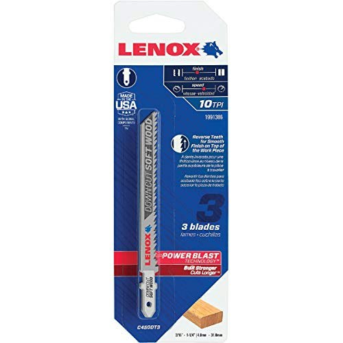 Lenox T-Shank Down Cutting Wood Jig Saw Blade 3-Pack: $7.49 Lenox T-Shank Down Cutting Wood Jig Saw Blade 3-Pack: $7.49