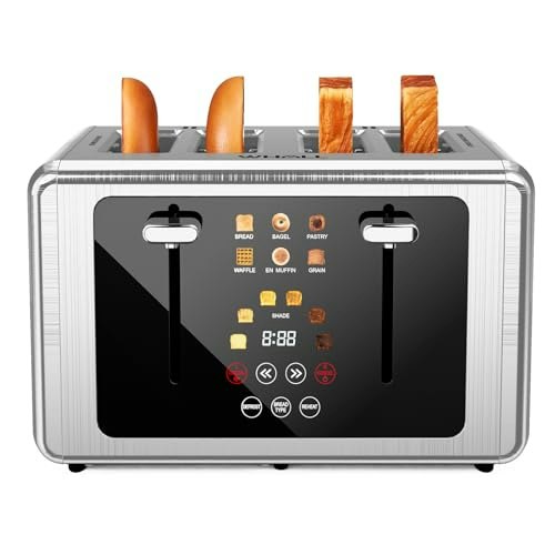 Whall 4-Slice Smart Digital Touchscreen Toaster: $69.98 Whall 4-Slice Smart Digital Touchscreen Toaster: $69.98