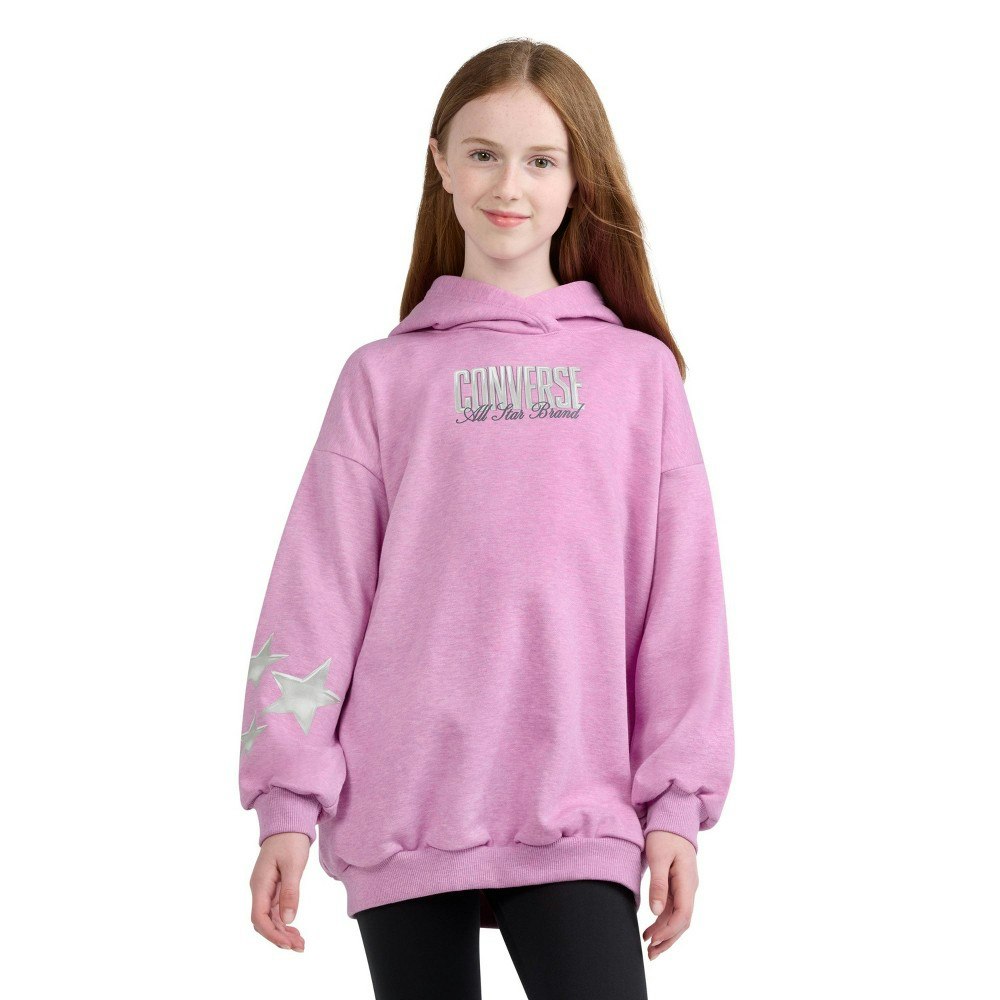 Converse Girls' Oversized Graphic Hoodie: $15 Converse Girls' Oversized Graphic Hoodie: $15