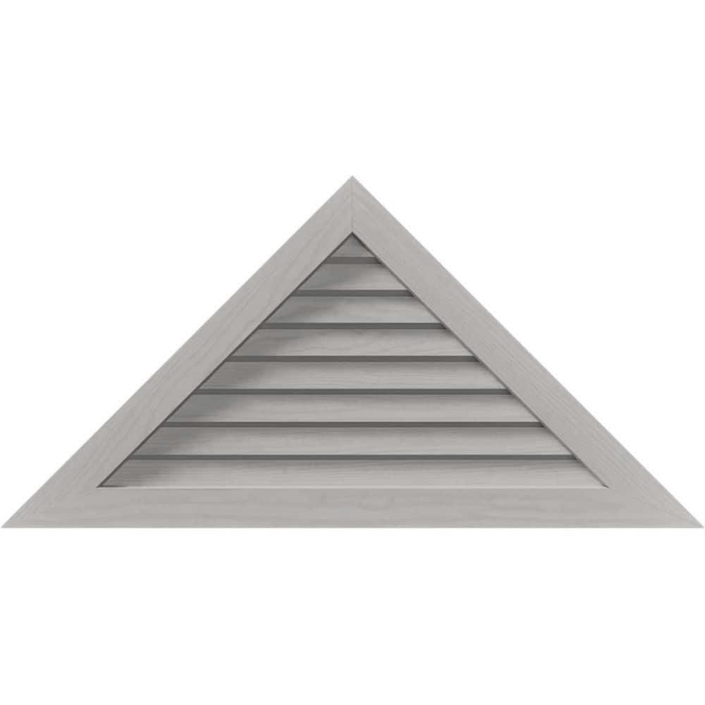 65.75-inch x 27.375-inch Triangle Primed Pine Wood Gable Louver Vent: $387.47 65.75-inch x 27.375-inch Triangle Primed Pine Wood Gable Louver Vent: $387.47