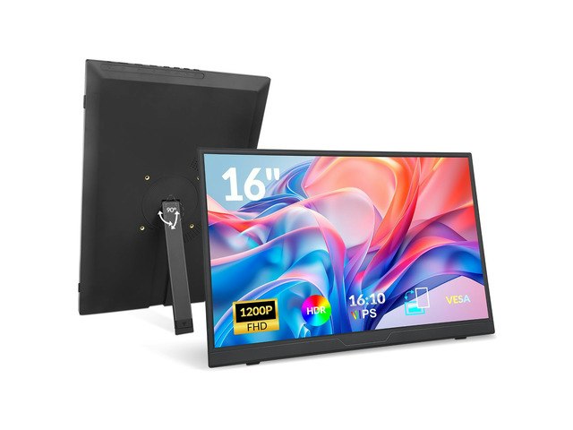 16-Inch 1,200p Portable Monitor: $97.49 16-Inch 1,200p Portable Monitor: $97.49