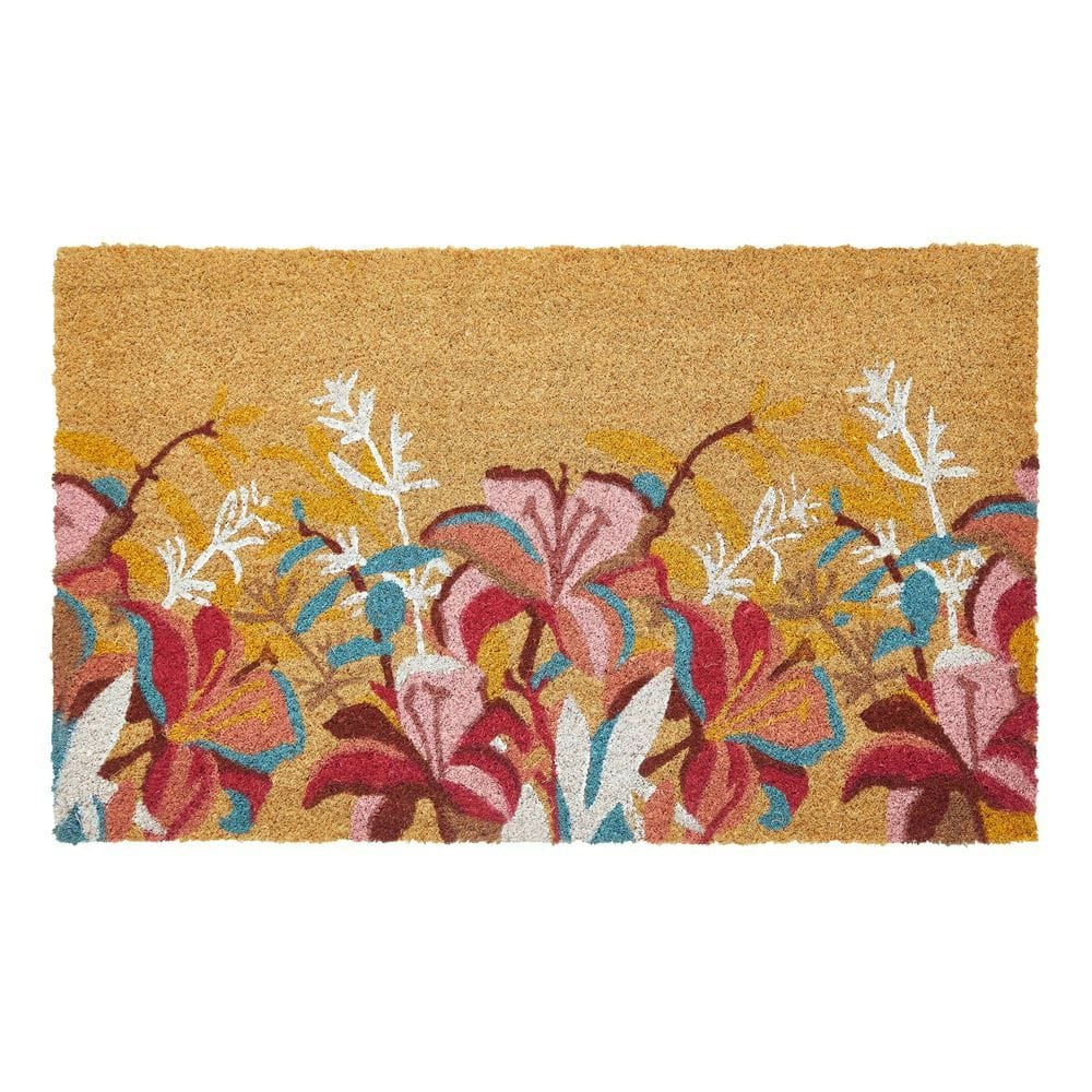 Floral Delight 18" x 30" Coir Door Mat: $13.83