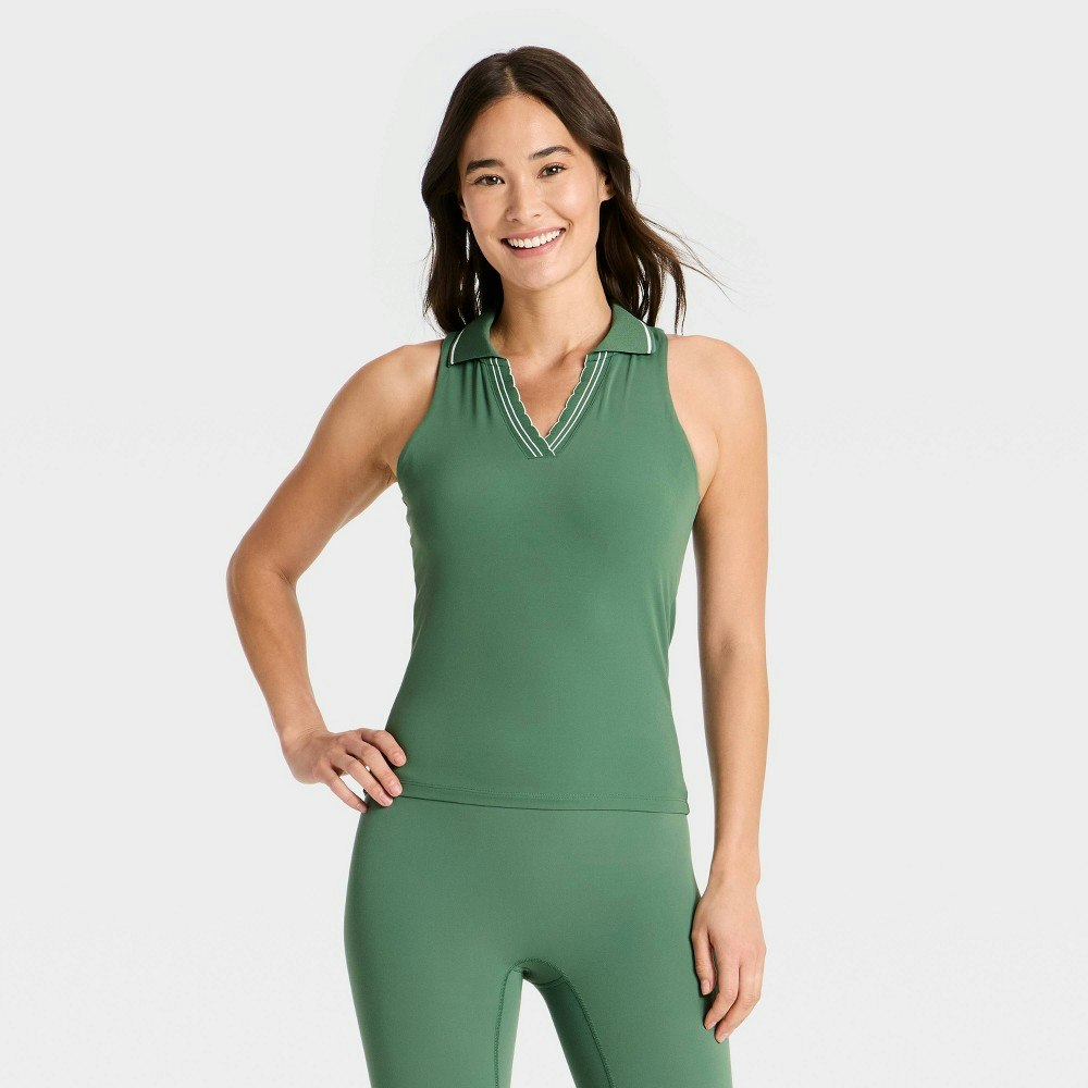 All in Motion Women's Scallop Support Tank Top: $15 All in Motion Women's Scallop Support Tank Top: $15