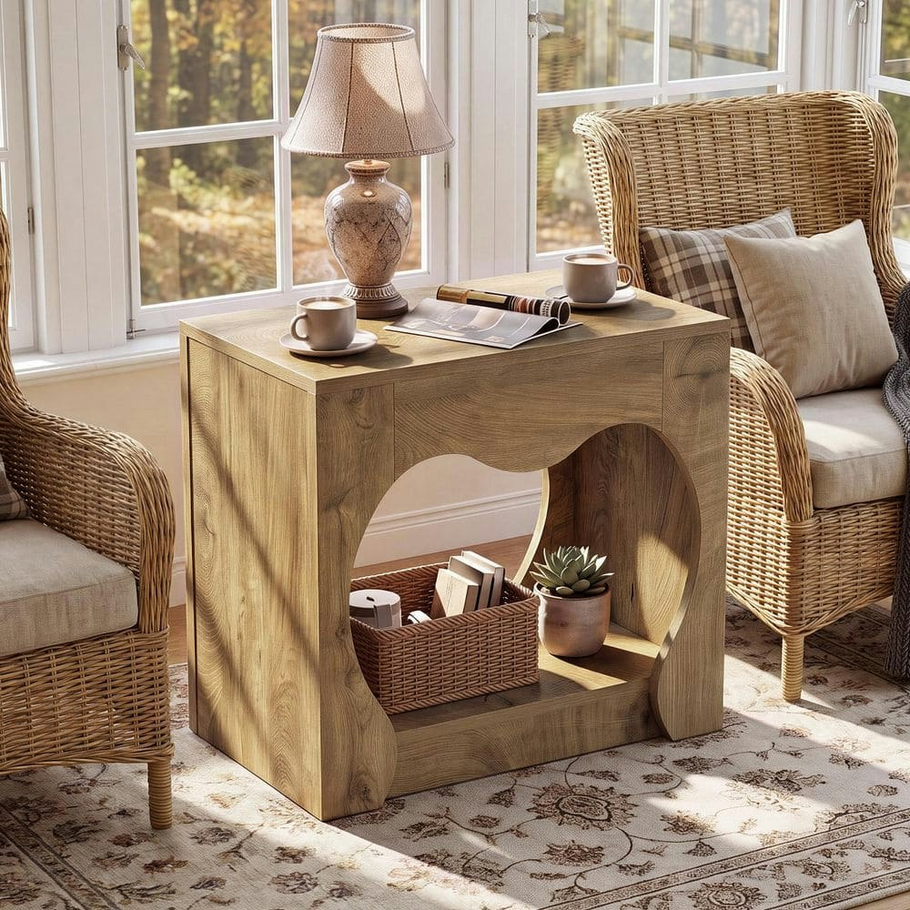 Kerlin 2-Tier Wood End Table: $89.36 Kerlin 2-Tier Wood End Table: $89.36
