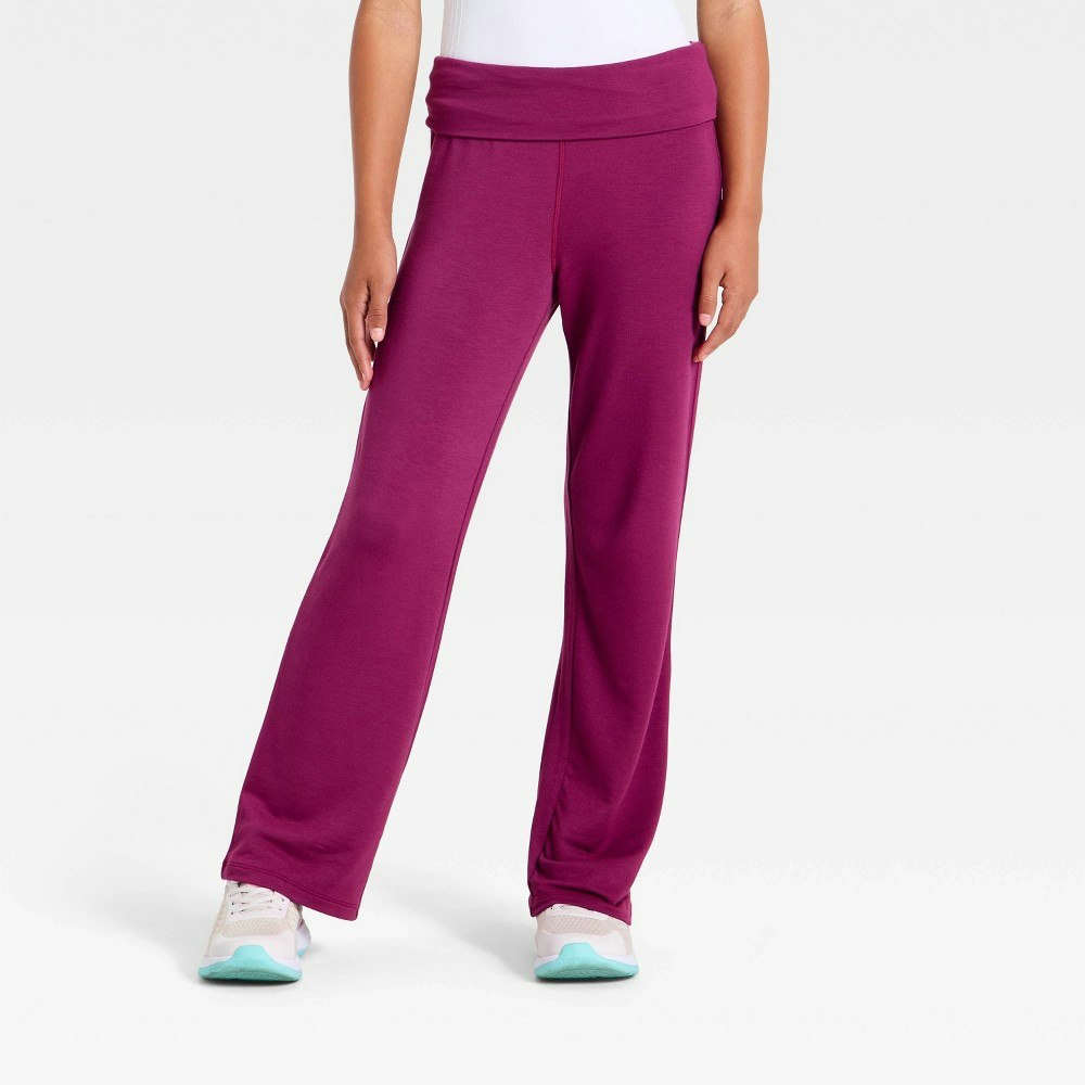 All in Motion Girls' Modal French Terry Mid-Rise Flare Pants: $12 All in Motion Girls' Modal French Terry Mid-Rise Flare Pants: $12