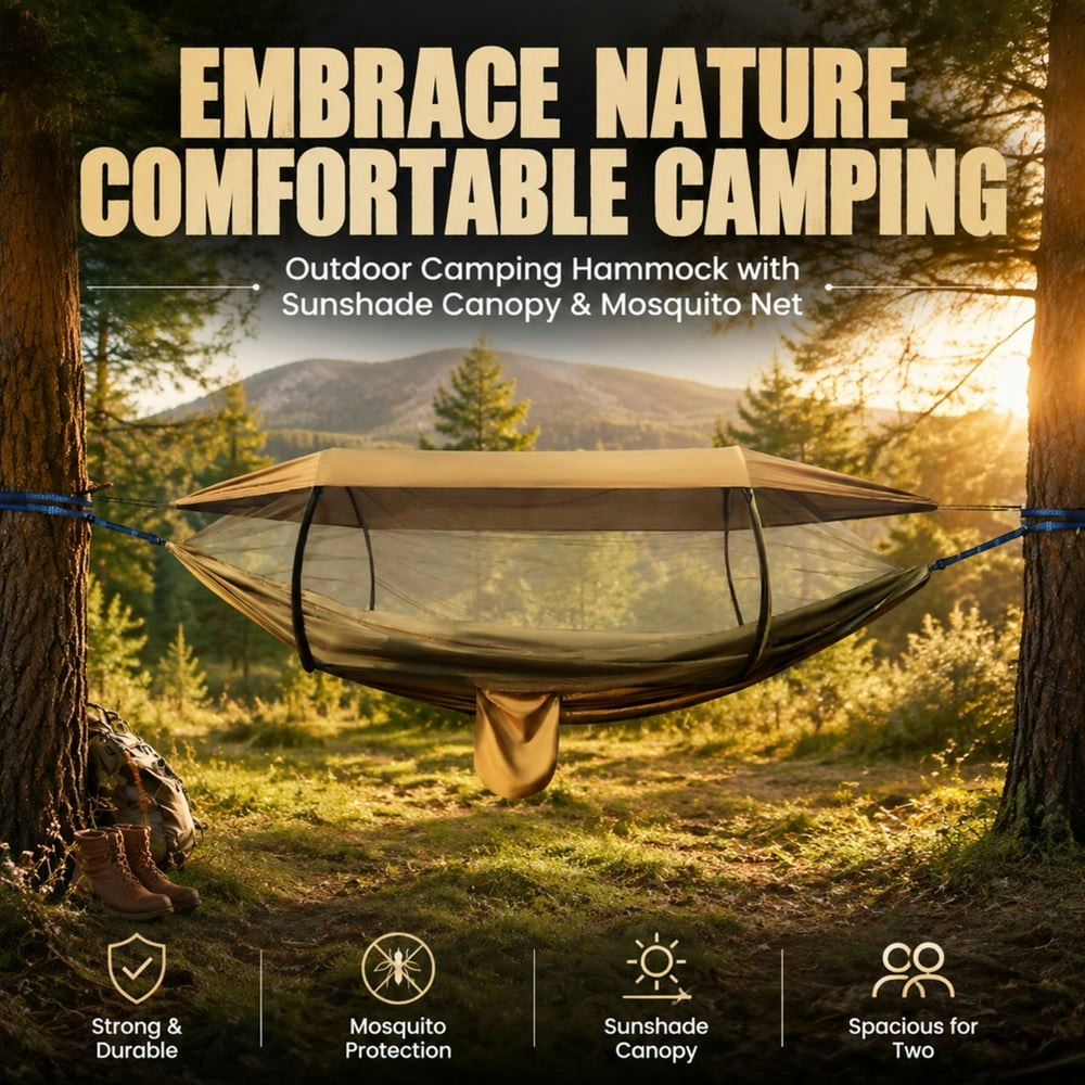 Alilyy 4-in-1 Portable 2-Person Camping Hammock: $24.95 Alilyy 4-in-1 Portable 2-Person Camping Hammock: $24.95
