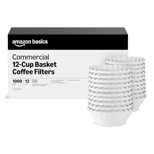 Amazon Basics 12-Cup Basket Coffee Filters 1,000-Count: $14.03 Amazon Basics 12-Cup Basket Coffee Filters 1,000-Count: $14.03