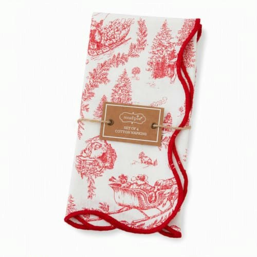 Mud Pie 18" x 18" Toile Cotton Napkins 4-Pack: $15.65 Mud Pie 18" x 18" Toile Cotton Napkins 4-Pack: $15.65