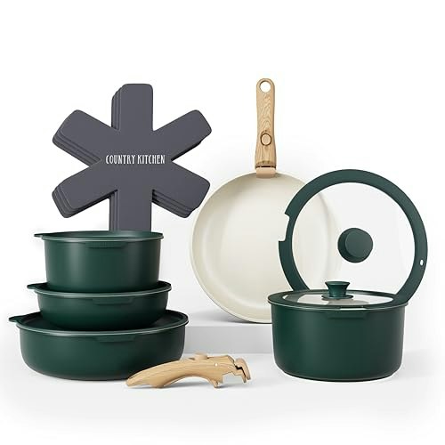 Country Kitchen Removable Handle Cookware Set: $55.49 Country Kitchen Removable Handle Cookware Set: $55.49