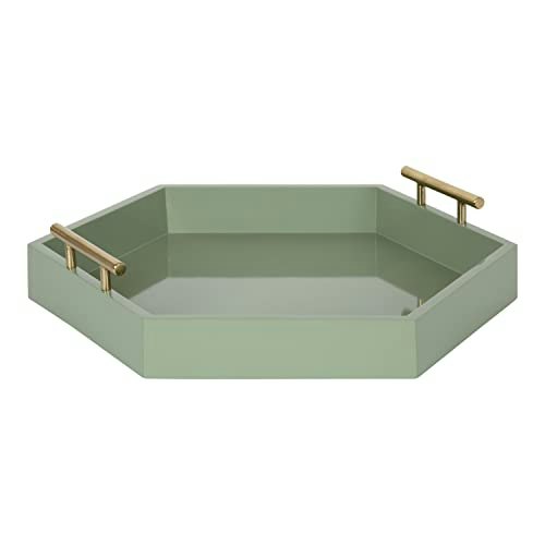 Kate and Laurel Lipton 18-inch Hexagon Decorative Tray: $64.99