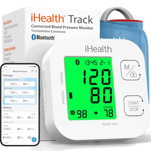 iHealth Track Smart Upper Arm Blood Pressure Monitor for $28 + free shipping w/ Prime
