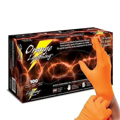 Atlantic Safety Products Orange Lightning Nitrile Gloves 2XL: $18.46 Atlantic Safety Products Orange Lightning Nitrile Gloves 2XL: $18.46