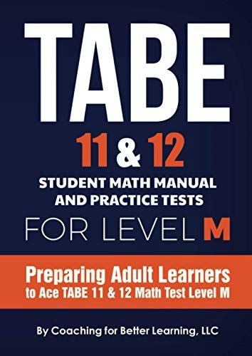TABE 11 & 12 Student Math Manual and Practice Tests Level M: $25.53