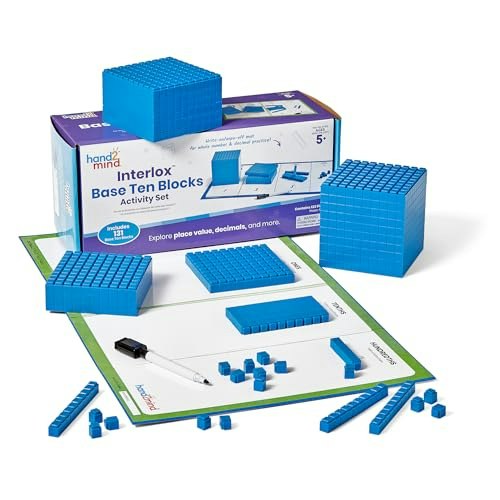 Hand2mind Interlox Base Ten Blocks Activity Set 133-Piece: $18.79 Hand2mind Interlox Base Ten Blocks Activity Set 133-Piece: $18.79
