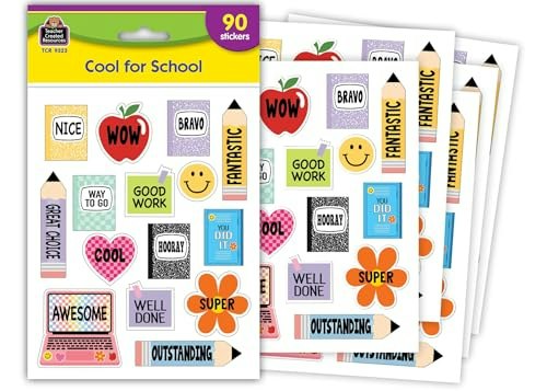 Teacher Created Resources Cool for School Stickers: $3.33