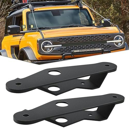 Nilight A-Pillar Windshield Hinge Mounting Brackets 2-Pack for Ford Bronco: $28.79 Nilight A-Pillar Windshield Hinge Mounting Brackets 2-Pack for Ford Bronco: $28.79