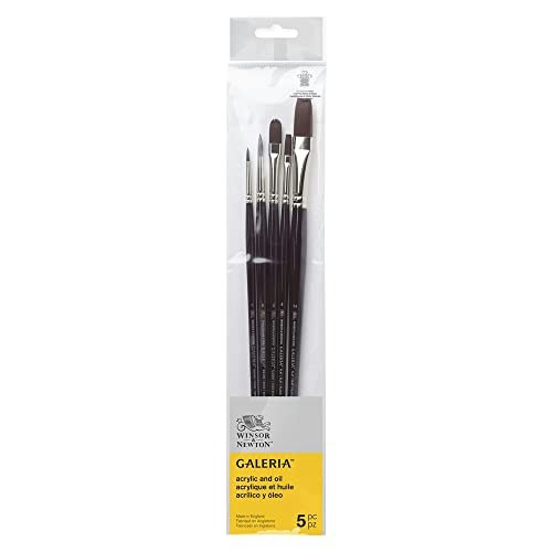 Winsor & Newton Galeria Acrylic Long Handle Brush 5-Pack: $28.29