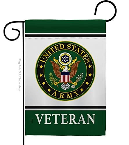 Army Veteran 13" x 18.5" Double-Sided Garden Flag: $16.92 Army Veteran 13" x 18.5" Double-Sided Garden Flag: $16.92