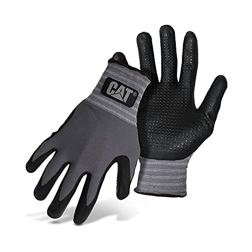 Cat Dipped and Dotted Nitrile Coated Palm Gloves Large: $9.99 Cat Dipped and Dotted Nitrile Coated Palm Gloves Large: $9.99