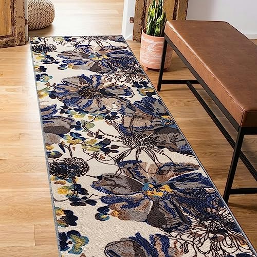 Rugshop Bright Flowers 2' x 10' Runner Rug: $35.70