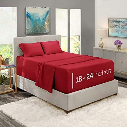 Nestl King 4-Piece Extra Deep Pocket Bed Sheet Set: $25.96 Nestl King 4-Piece Extra Deep Pocket Bed Sheet Set: $25.96