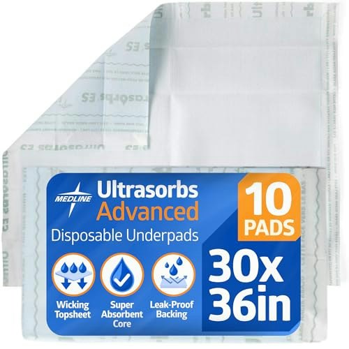 Medline 30x36-Inch Ultrasorbs Advanced Absorbent Underpads 10-Pack: $29.99 Medline 30x36-Inch Ultrasorbs Advanced Absorbent Underpads 10-Pack: $29.99