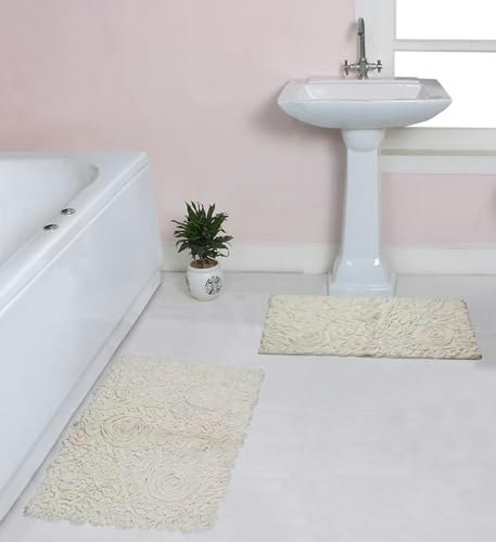 Home Weavers Bell Flower 100% Cotton Tufted Bath Rug 2-Piece Set: $44.79 Home Weavers Bell Flower 100% Cotton Tufted Bath Rug 2-Piece Set: $44.79