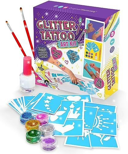 Original Stationery Glitter Tattoo Kit 33-Piece Set: $16.98