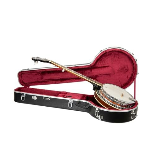 Crossrock CRA865BJBK 5-String Resonator and Tenor Banjo Hardshell Case: $193.40