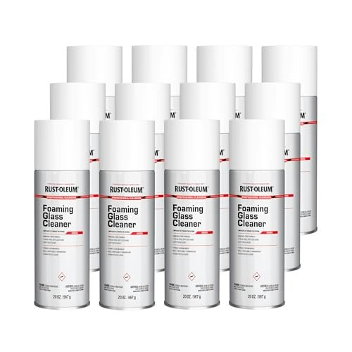 Rust-Oleum Professional Foaming Glass Cleaner 20-oz. 12-Pack: $39.20 Rust-Oleum Professional Foaming Glass Cleaner 20-oz. 12-Pack: $39.20