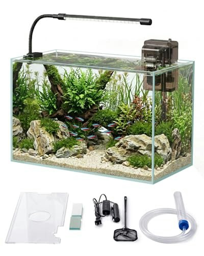 5-Gallon Rimless Glass Aquarium Starter Kit: $74.16 5-Gallon Rimless Glass Aquarium Starter Kit: $74.16