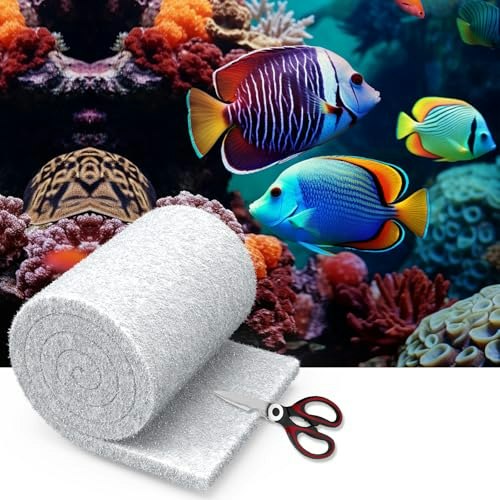 Maxtbee 12" x 144" Cut-to-Fit Aquarium Filter Media Floss: $7.40 Maxtbee 12" x 144" Cut-to-Fit Aquarium Filter Media Floss: $7.40