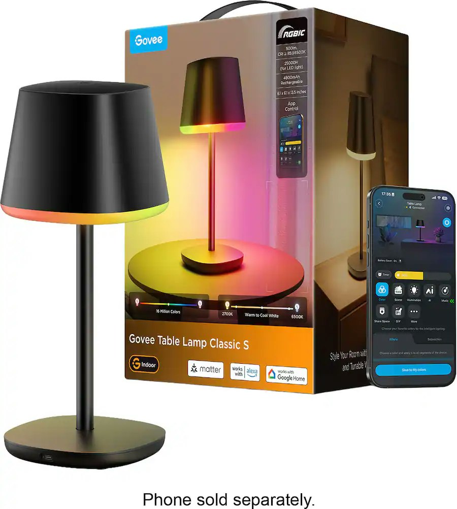 Govee Table Lamp Classic S: $56 Govee Table Lamp Classic S: $56