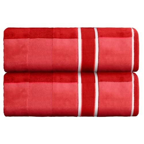 Lavish Home 35"x70" 500 GSM Cotton Bath Towel 2-Piece Set: $28.80