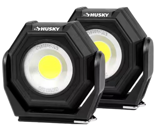 Husky Compact Rechargeable Utility Light 2-Pack for $15 + free shipping