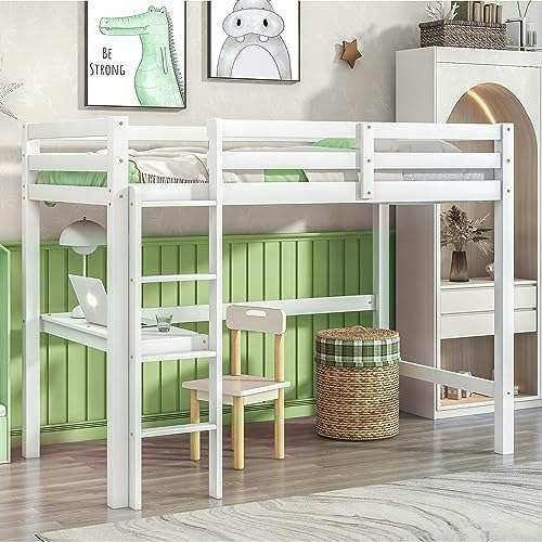 LifeSky Twin Loft Bed with Desk and Stairs: $208.33 LifeSky Twin Loft Bed with Desk and Stairs: $208.33