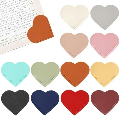 Leather Heart Corner Bookmarks 12-Pack: $3.38 Leather Heart Corner Bookmarks 12-Pack: $3.38
