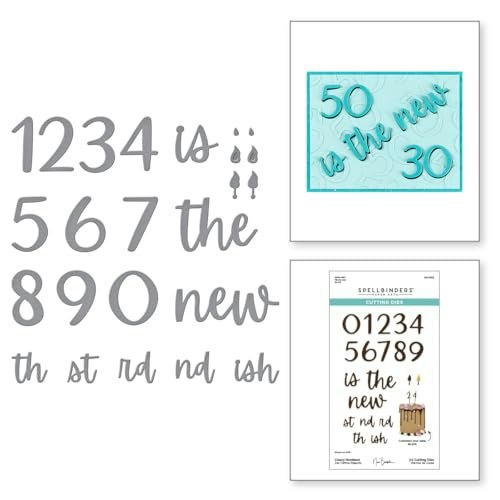 Spellbinders Classy Numbers Etched Dies: $18.75 Spellbinders Classy Numbers Etched Dies: $18.75
