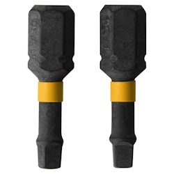 DeWalt FlexTorq 1/4" x 1" Square/Robertson Impact Driver Bit 2-Pack: 98 cents + free shipping
