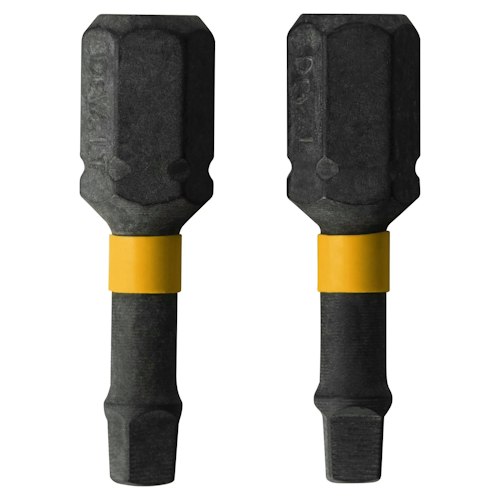 DeWalt FlexTorq 1/4" x 1" Square/Robertson Impact Driver Bit 2-Pack: 98 cents + free shipping