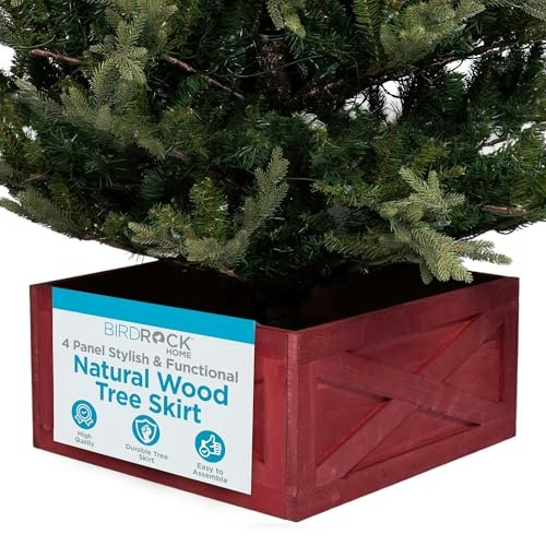Birdrock Home 4-Panel Farmhouse Christmas Tree Skirt Box: $53.95 Birdrock Home 4-Panel Farmhouse Christmas Tree Skirt Box: $53.95