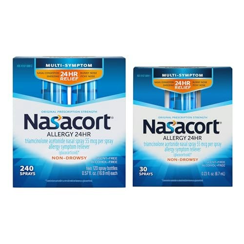 Nasacort 24-Hour Adult Allergy Nasal Spray 270-Spray Pack: $36.04 Nasacort 24-Hour Adult Allergy Nasal Spray 270-Spray Pack: $36.04