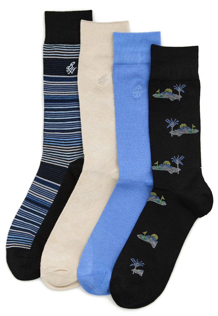 Ben Hogan Men's Golf Course Novelty Socks 4-Pack: $3.86