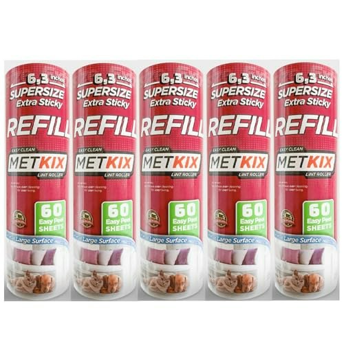 Metkix 6.3-inch Lint Roller Refills 5-Pack: $22.97 Metkix 6.3-inch Lint Roller Refills 5-Pack: $22.97