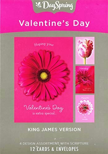 DaySpring Valentine's Day Floral Scripture Cards 12-Pack: $6.99