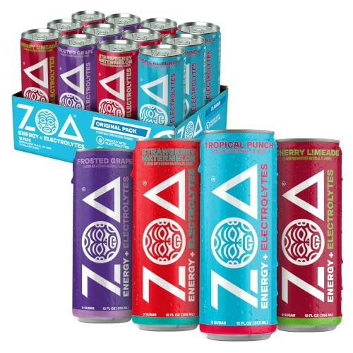 ZOA Zero Sugar Energy Drink 12-Pack: $18.99